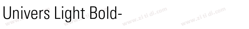 Univers Light Bold字体转换 Univers Light Bold字体转换